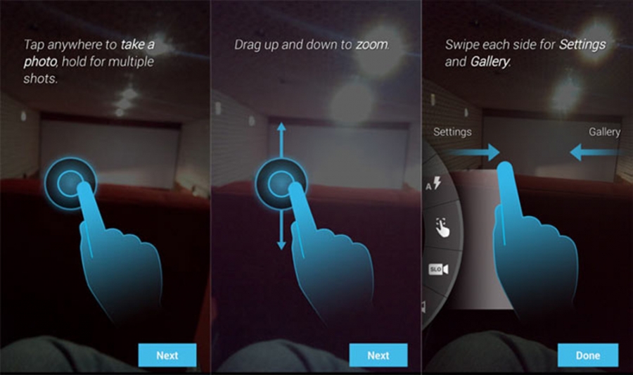 Android Development Swipe Gesture Snippet
